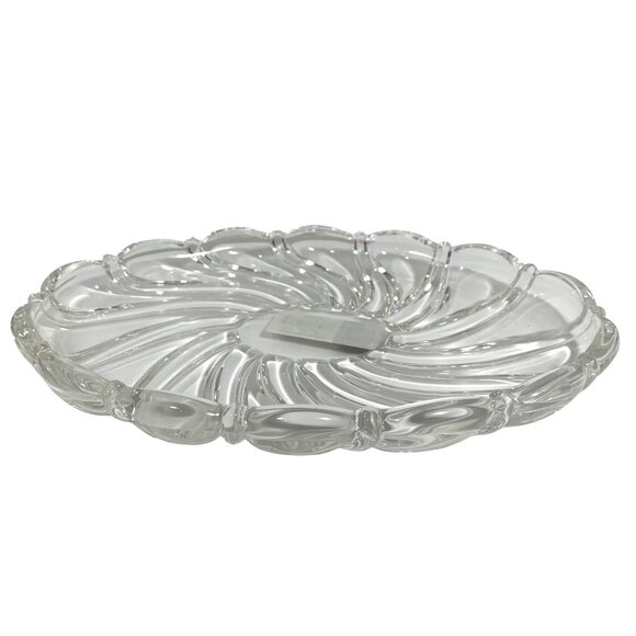 MIKASA Peppermint Clear Glass Sweet Candy Dish 9.5" Oval Germany Made 12336/0 - Picture 6 of 6